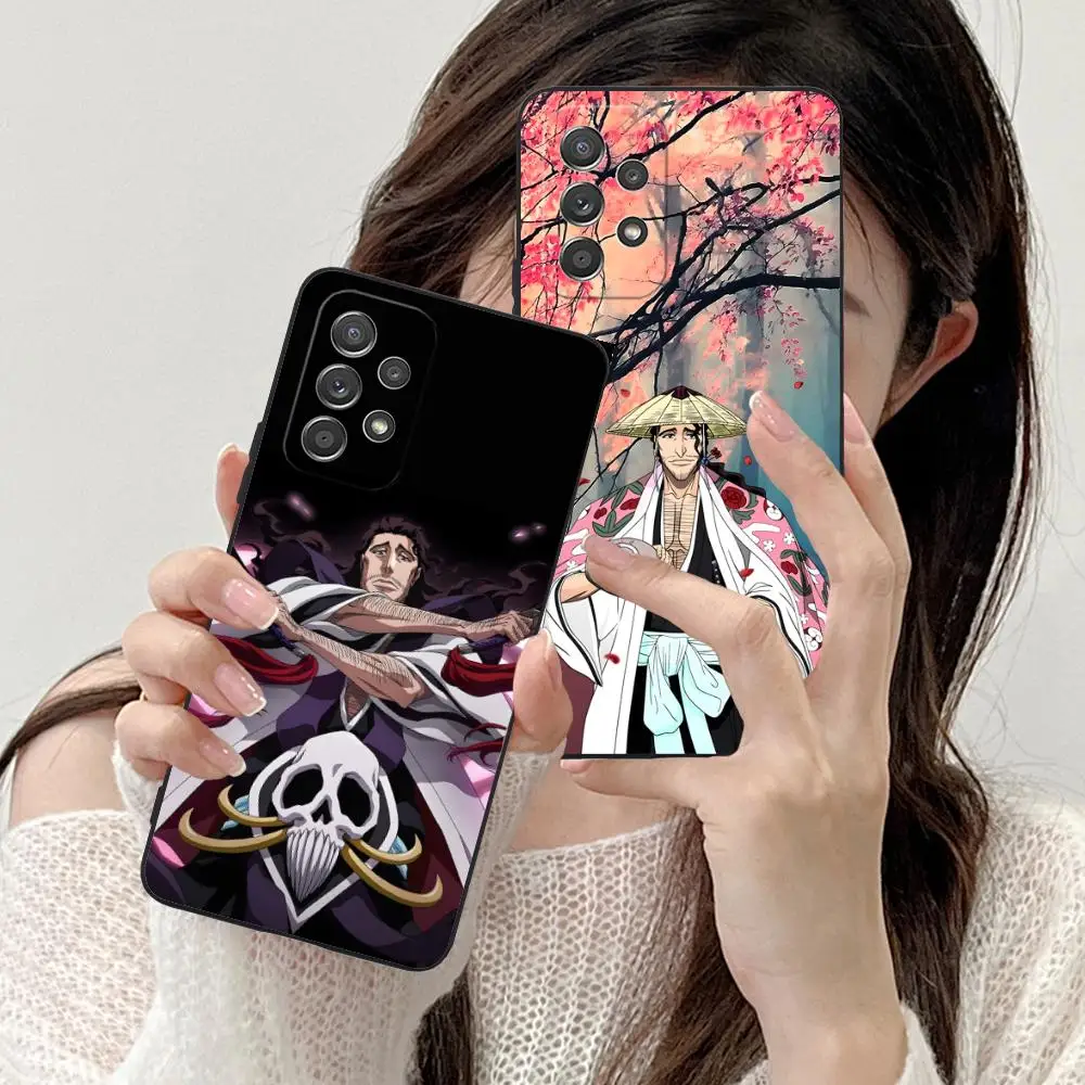 

Чехол для телефона Bleach Kyouraku Shunsui для Samsung Galaxy A73 72 71 70 56 55 54 53 52 36 35 34 23 16 15 5G Цветной защитный роскошный