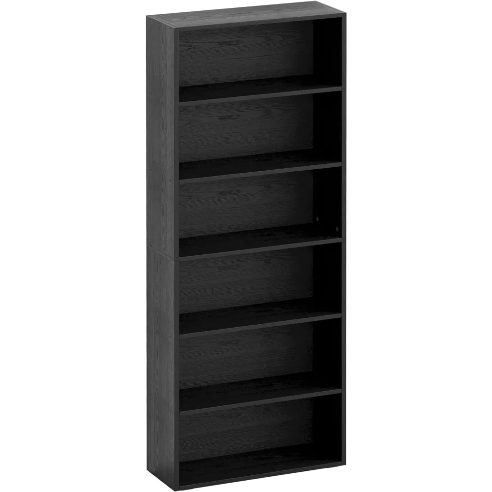 Bookshelves and Bookcases Floor Standing 6 Tier Display Storage Shelves 70in Tall Bookcase Home Decor Furniture for Home Office