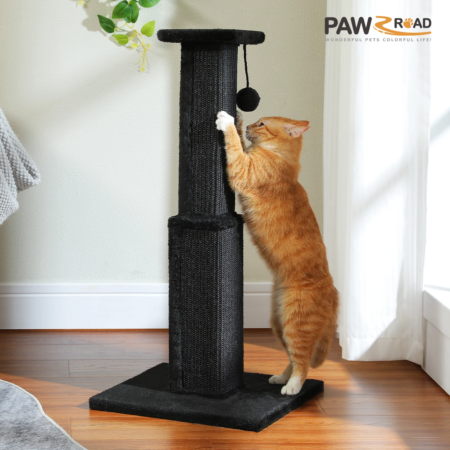 Cats Scratching Post Thick 100% NATURAL Durable Sisal Post Cat Tree For Kittern Cat Climbing Frame Tower Post