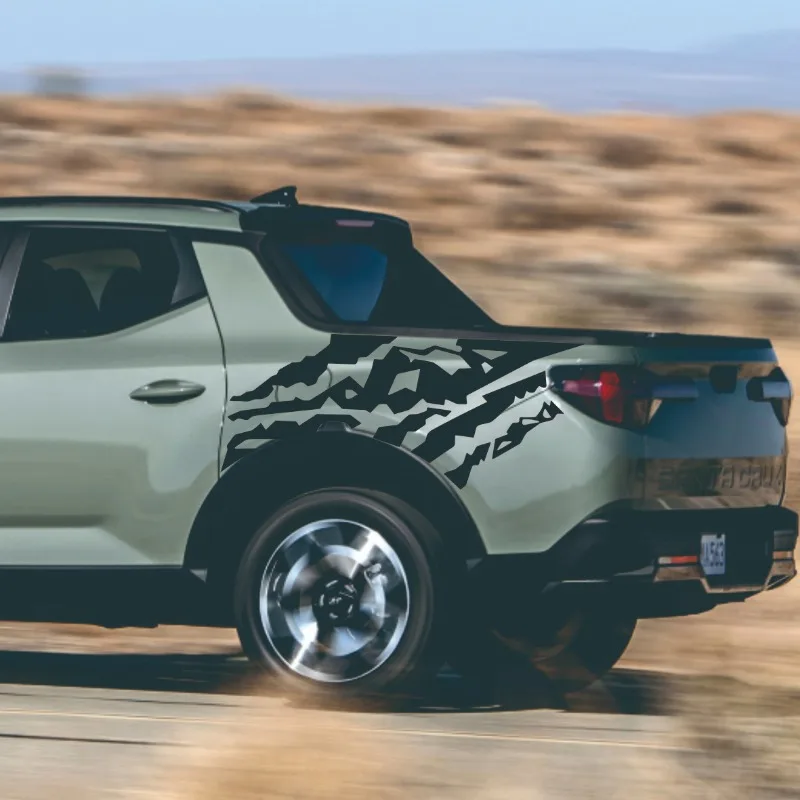 

Для Hyundai Santa Cruz SE/SEL/Limited 2022-2023 пикап | Графика наклейки на багажник | Виниловый чехол с дизайном горы | Авто Грузовик Декор