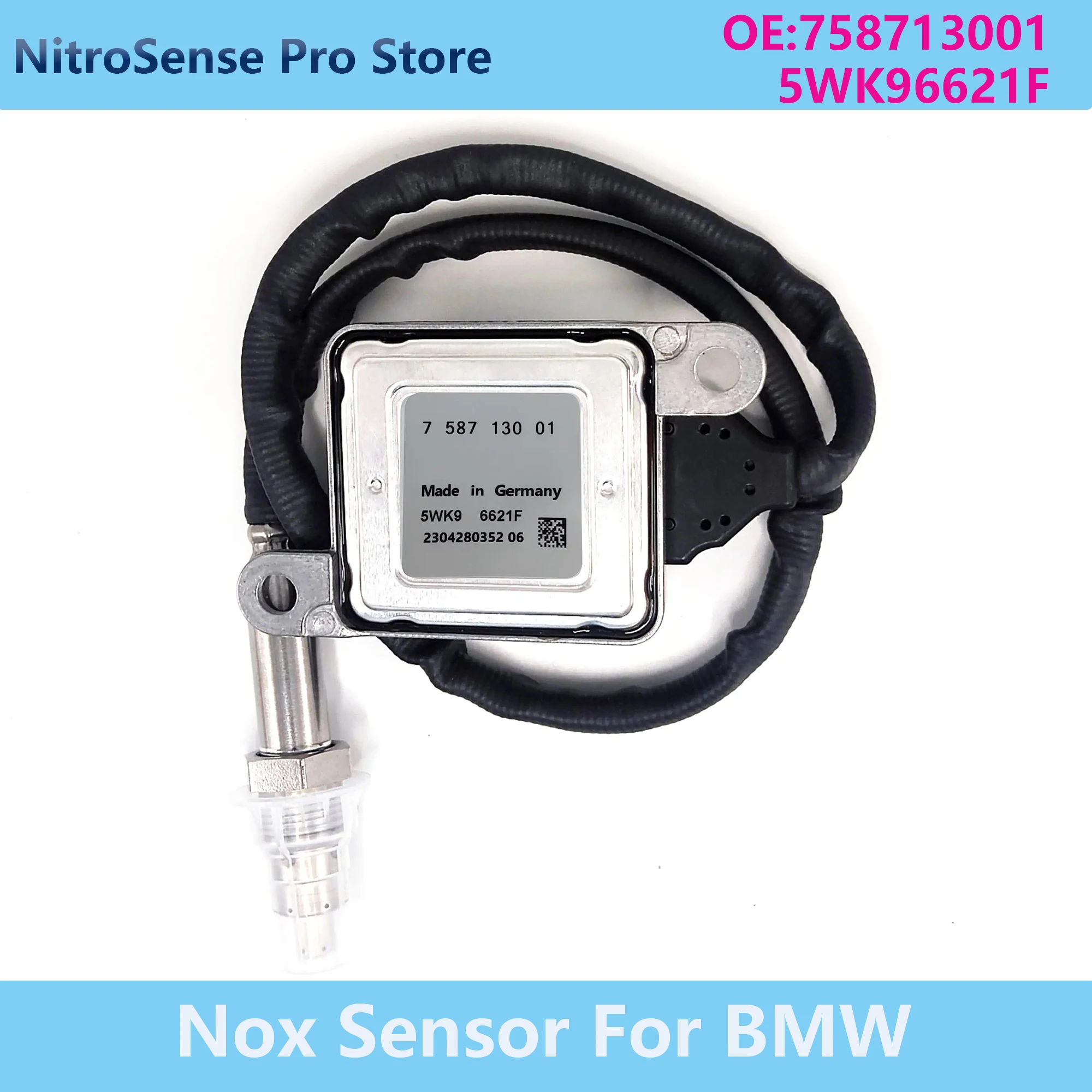 

758713001 5WK9 6621F 5WK96621F Новый датчик оксида азота Nox для 12 В BMW 1 3 серии E81 E87 LCI E90 E91 E92 E93