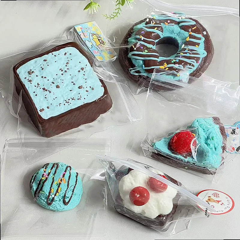 

DIY Stress Relief Squishy Toys Cute Thin Soft Slow Rebound Silicone Squeeze