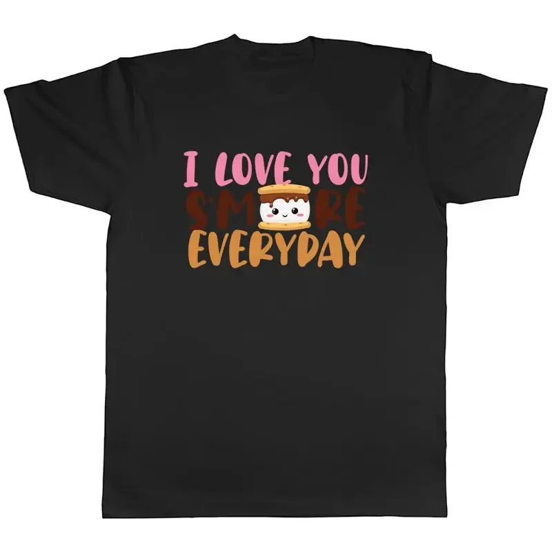 Love You Smore Mens TShirt Funny Valentines Day Marshmallow Tee Gift