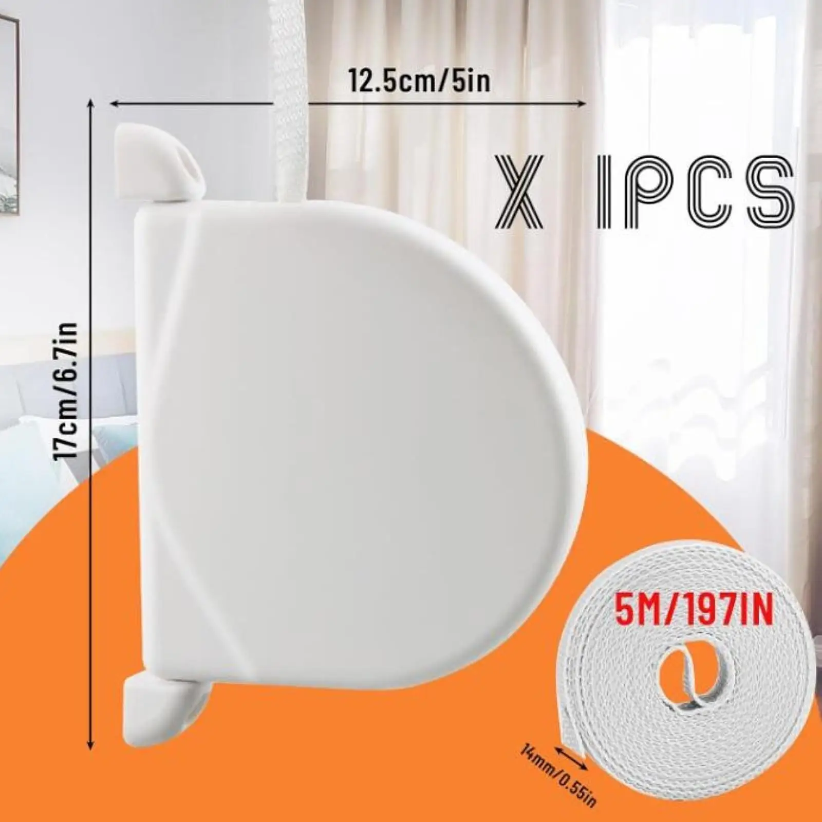 Blind Dustpan Easy Installation Belt Winder with Rope Plastic Roller Shutter Accessory Space-saving for Farmhouse Housewarming