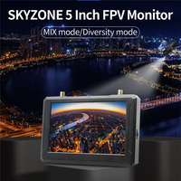 SKYZONE M5F DVR FPV Monitor 5inch LCD 800X480 Highlight Screen Bulit-in 5.8G 48CH Steadyview Receiver Heat-sink Fan 2-6S LiPo