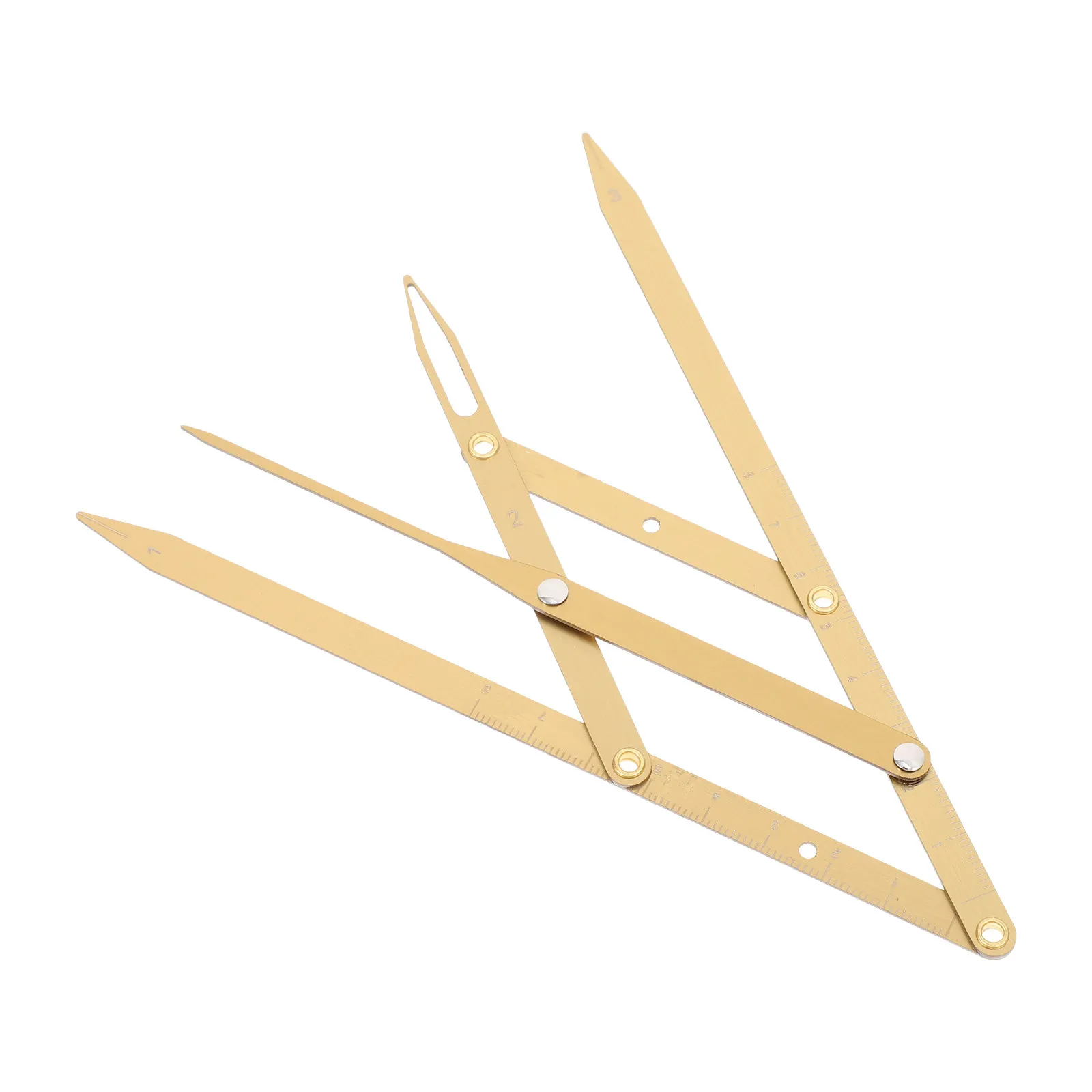 1Pcs Adjustable Eyebrow Ruler Stainless Steel Gold Ratio Measuring Tool for Lips Eyebrow Drawing Microblading