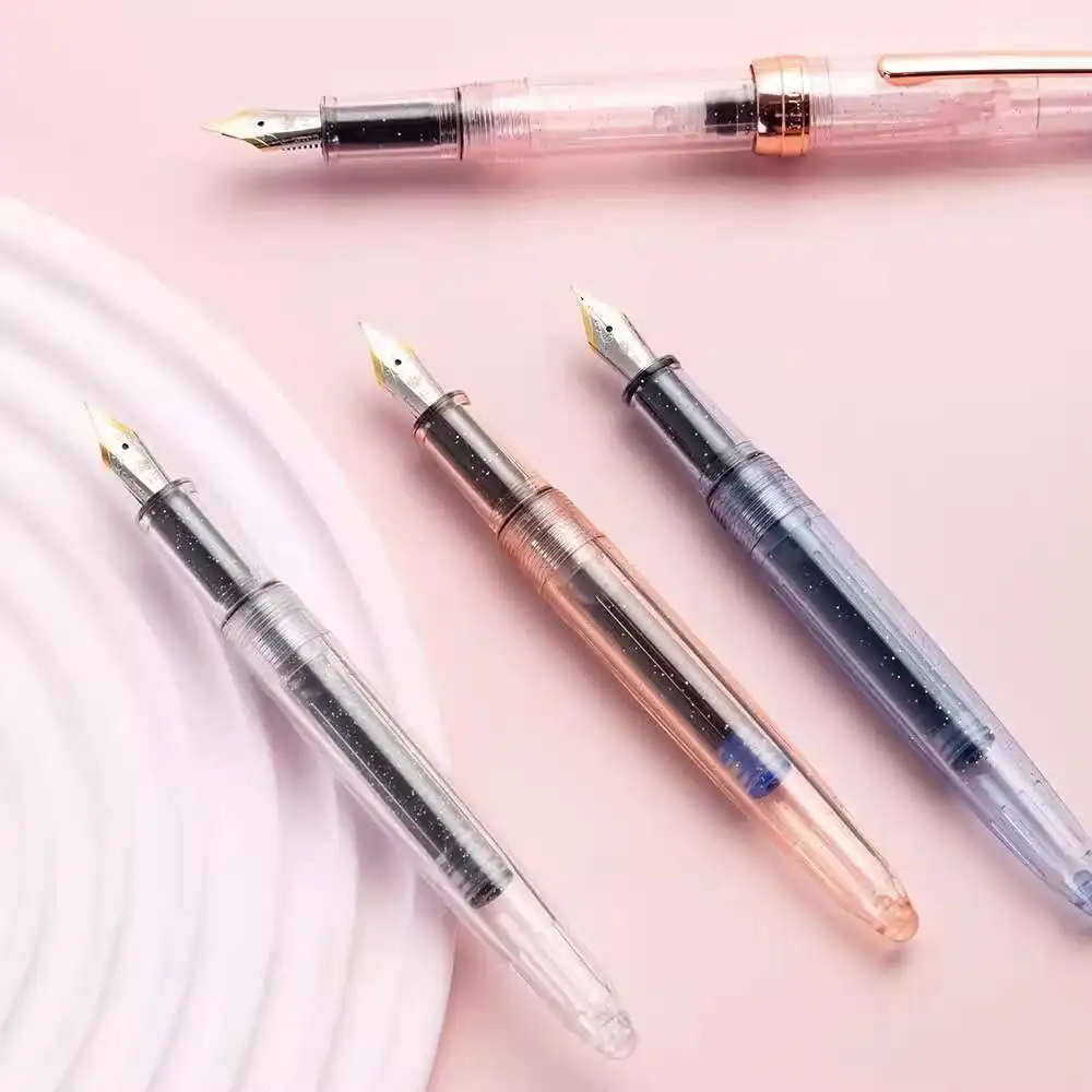 Sakura Fountain Pen Set With Replaceable Ink Cartridges For Elementary School Students
