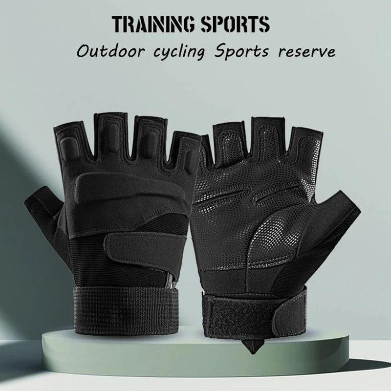 Outdoor Tactical Gloves Sport Gloves Half Finger Men Women  Shooting Hunting Fitness Fingerless Gloves