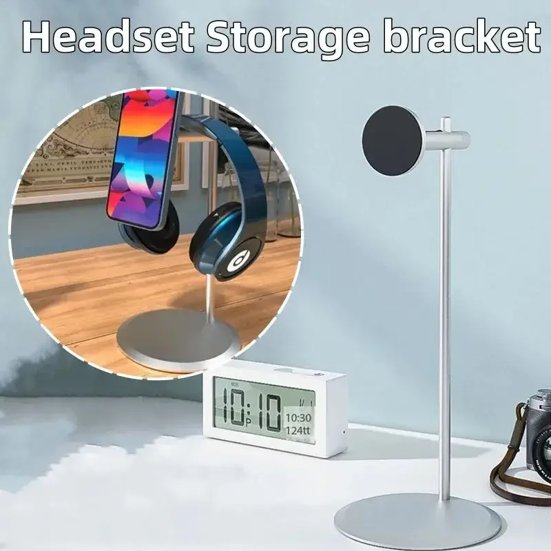 Magnetic Suction Bracket Universal Headphone Stand with Adjustable Lifting for Mobile Phones Tablets Holder Earphone Hanger