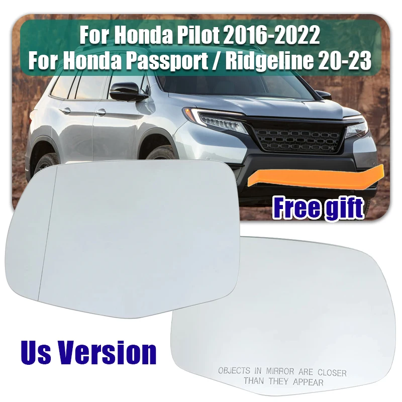 

Зеркала заднего вида с подогревом, левое и правое, для Honda Pilot 16-22, для Passport, для Ridgeline 20-23