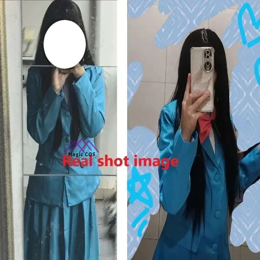 Sawako Kuronuma Cosplay Costume Anime Kimi ni Todoke Roleplay Wig Blue JK School Uniform Skirt Shirt Halloween Party Girls Suit - Image 3