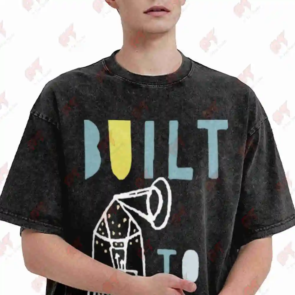 Built To Spill Band Music Tour Vintage Washed Tee Pure Cotton T-Shirt