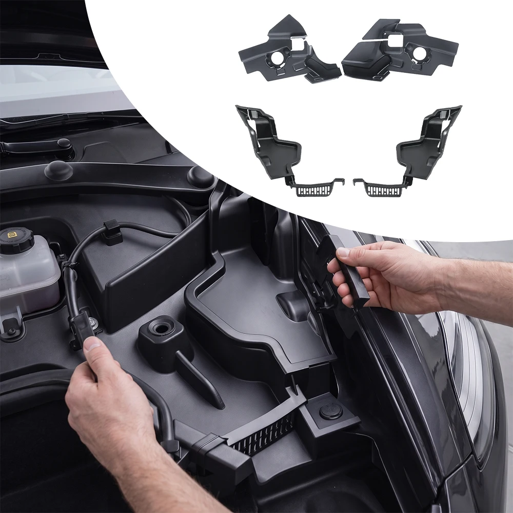 For Tesla Model Y 21-24 Model 3 Highland Car Front Trunk Hood Water Guide Device Cover Leak Filter Protection Auto Accessories