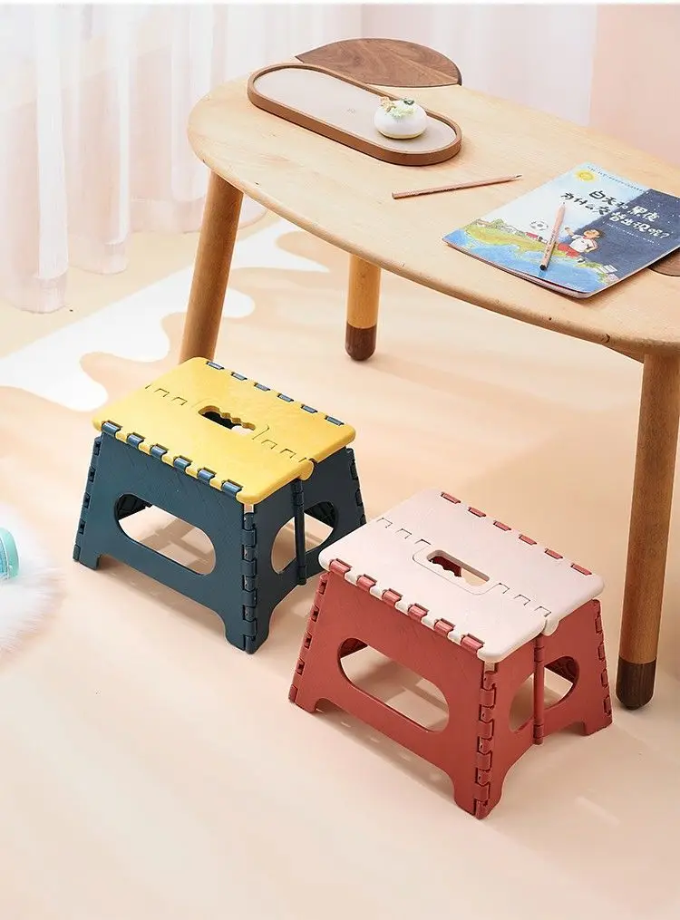 Portable Folding Stool Thickened Home Decor Children's Low Outdoor Bench for Shoes