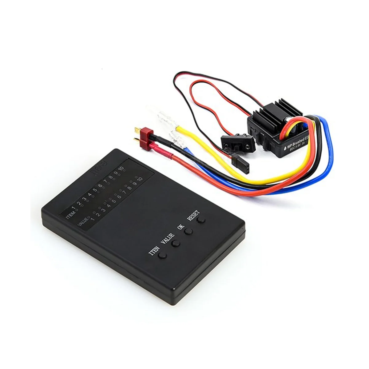 80A Brushed 1080 Electronic Governor Waterproof ESC with Program Card for 1: 10 1/8 WP Track Car