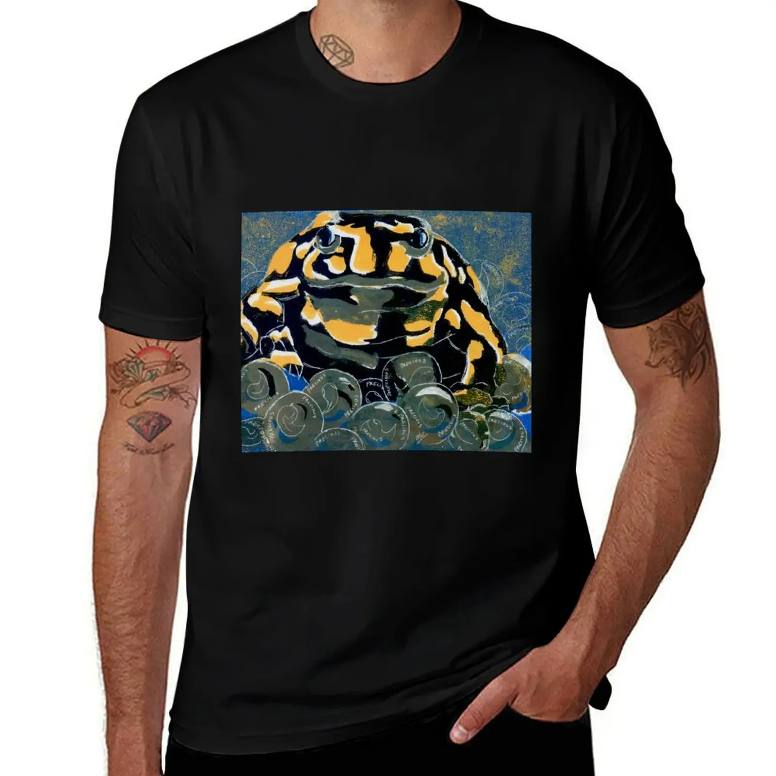 Precious - A Corroboree Frog Guarding Eggs T-Shirt Casual Loose Short Sleeve Tee for Men T-Shirt
