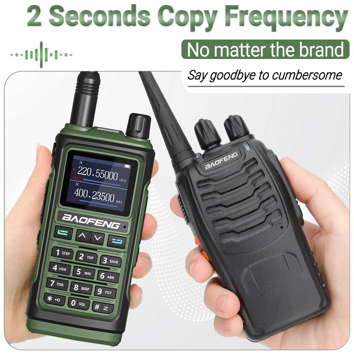 Baofeng UV-17R Walkie Talkie Tri Band Wireless Copy Frequency 999CH NOAA FM Radio bidirezionale di tipo C a lungo raggio UV5R UV-17 PRO V2 L