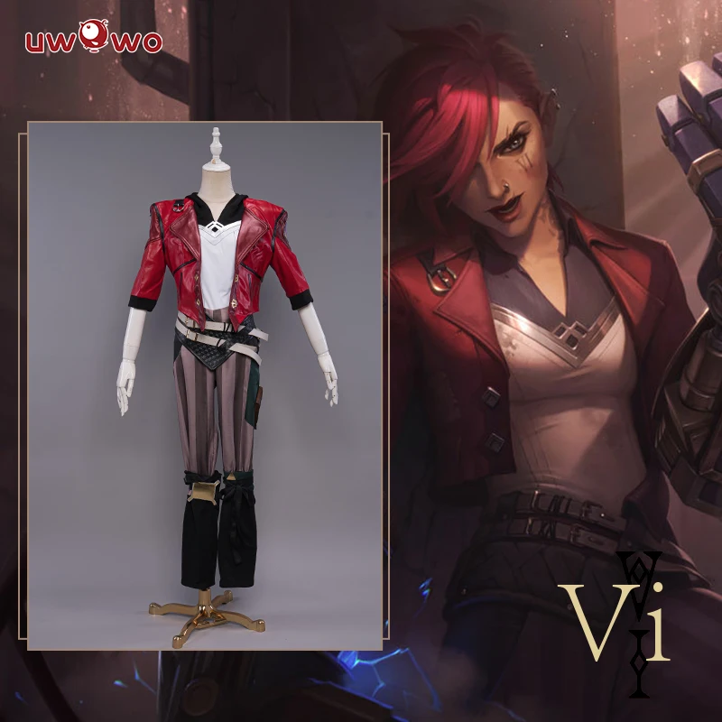 UWOWO Collab series: Game LOL Cos Vi Cosplay LOL Arcane Cosplay Costume XS-2XL  Cosplay Young Ver Vi Costume