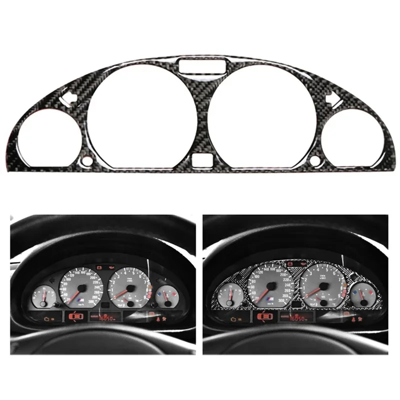 

Newfor BMW 3 E46 M3 1998-2005 Carbon Fiber Internal Instrument Panel Decorative Frame Dashboard Cover Stickers