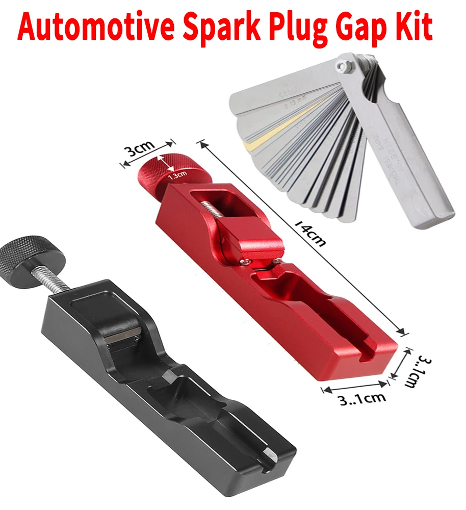 

Automotive Spark Plug Gap Kit Suitable for Most 10/12/14/16mm Adjustment Tool with Feeler Gauge Adjustment Tool