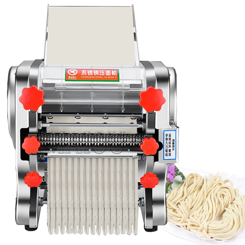 Household Pasta Machine Noodles Maker Stainless Steel Noodle Cutter Electric Automatic Dough Rolling Machine Dumpling Machine