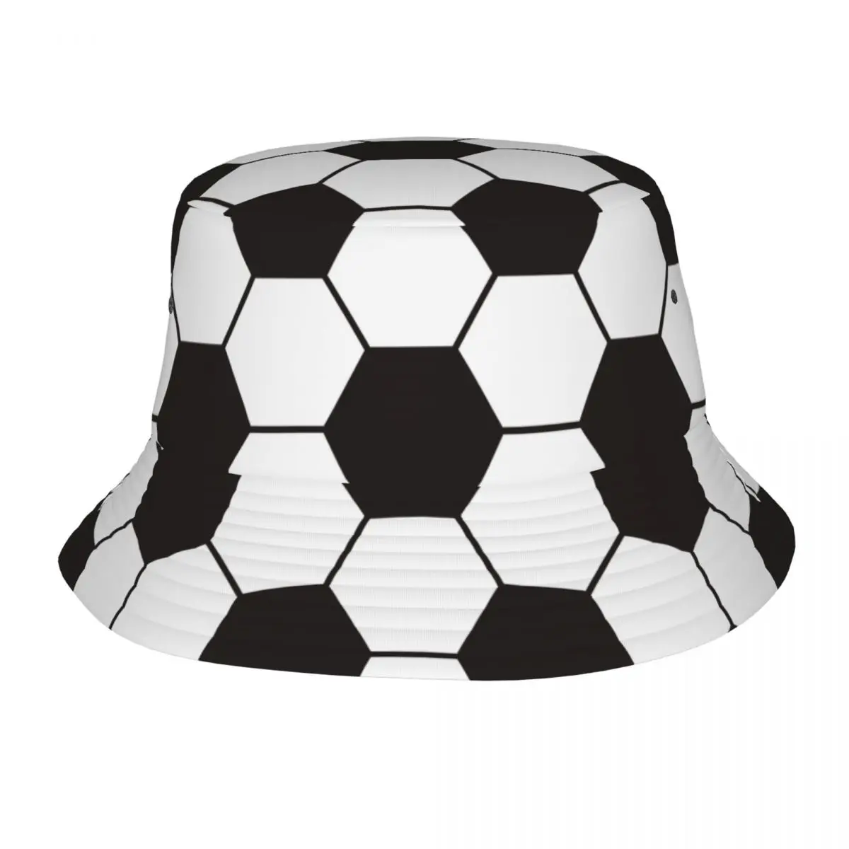 Football Bucket Hats Vocation Getaway Headwear Stuff Soccer Balls Sports Fishing Hats for Outdoor Unisex Bob Hat Lightweight