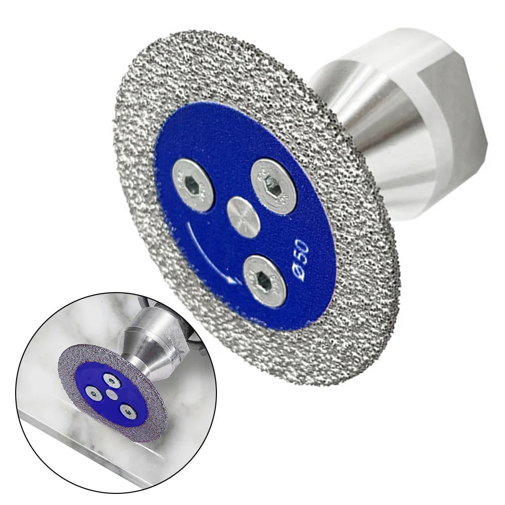 1 個 M14 フランジ研削ディスク用大理石真空ろう付けダイヤモンド彫刻鋸刃切断彫刻/大理石/コンクリート用