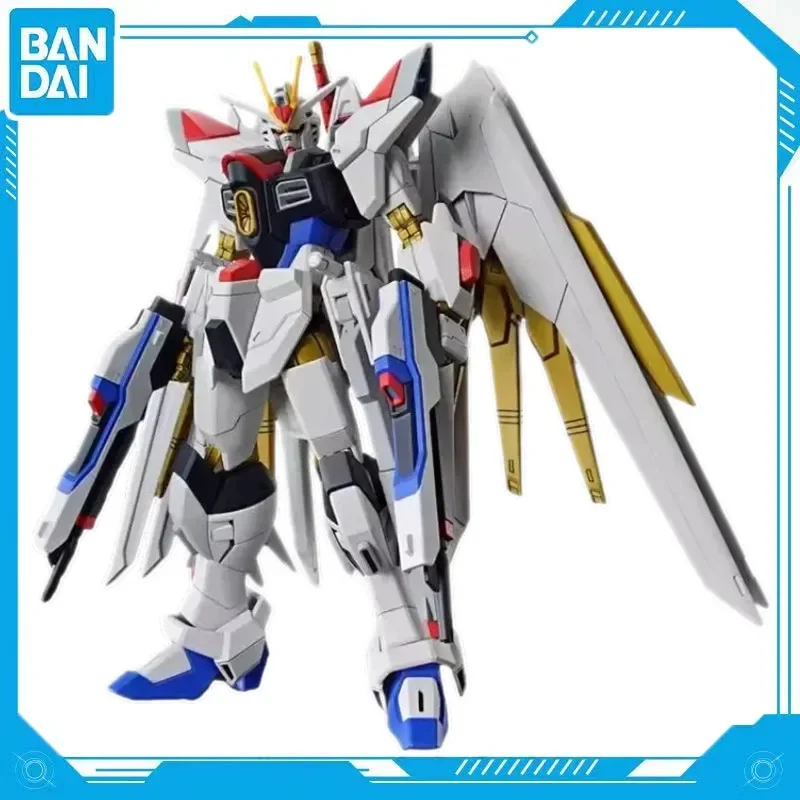 Bandai Original Gundam Model Kit Anime Figure HG 1/144 SEED MIGHTY STRIKE FREEDOM GUNDAM Action Figures Toys Gifts for Children