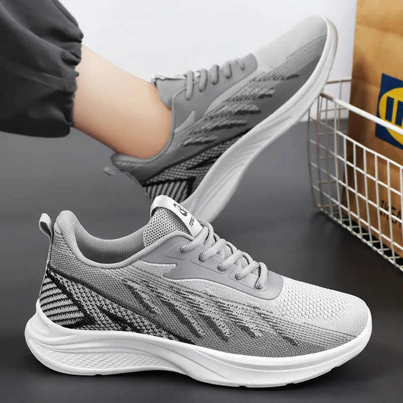 Man Sports Running Sneakers Athletic Mesh for Men Tennis Walking Shoes Students Casual Breathable Outdoor Hiking Non-slip