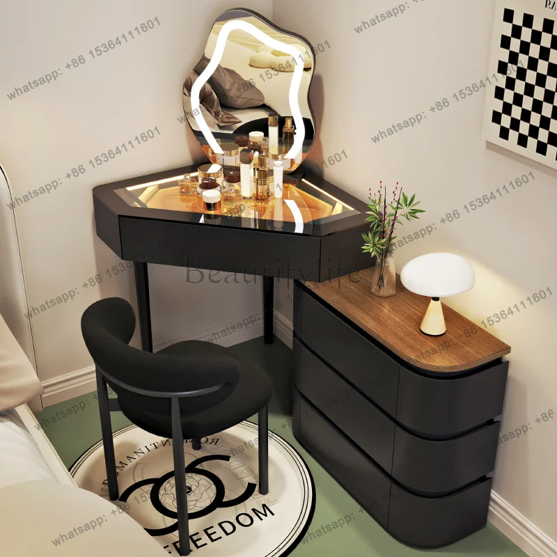 ld Corner Bedroom Vanity Table Makeup Girl Beauty Cosmetics Large Women Dressing Table Living Room Trendy Furniture