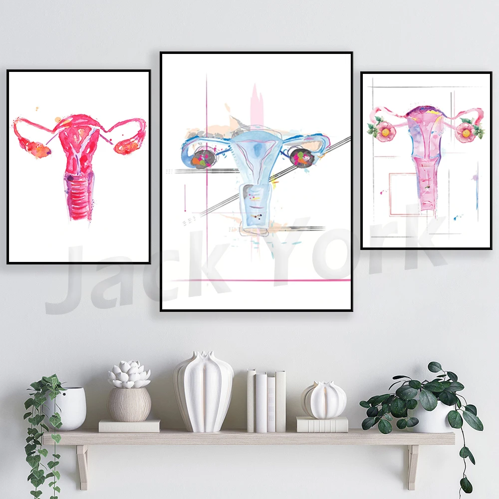 Uterus Anatomy Artwork, Midwife Art, OBGYN Artwortk, OBGYN Office Art, Medical Arts, Gynecologist Gift, Midwife Gift, OBGYN Gift