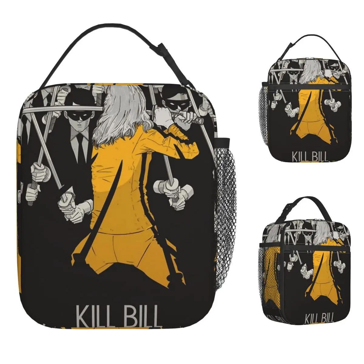 

Kill Bill The Bride Сумка для обеда Дорожная коробка для завтрака для женщин Эстетический принт Термальные сумки для обеда Оксфорд Портативная изолированная сумка-холодильник