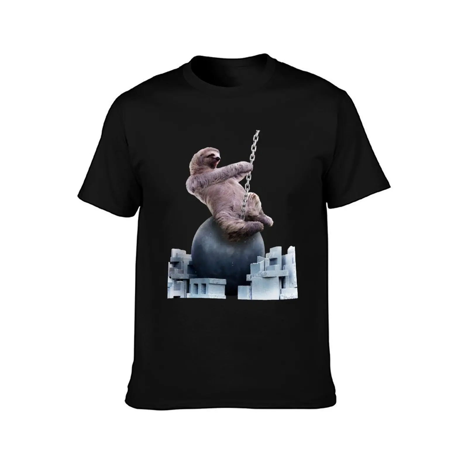 Wrecking Ball Sloth T-Shirt Lightweight Hiking T-Shirt