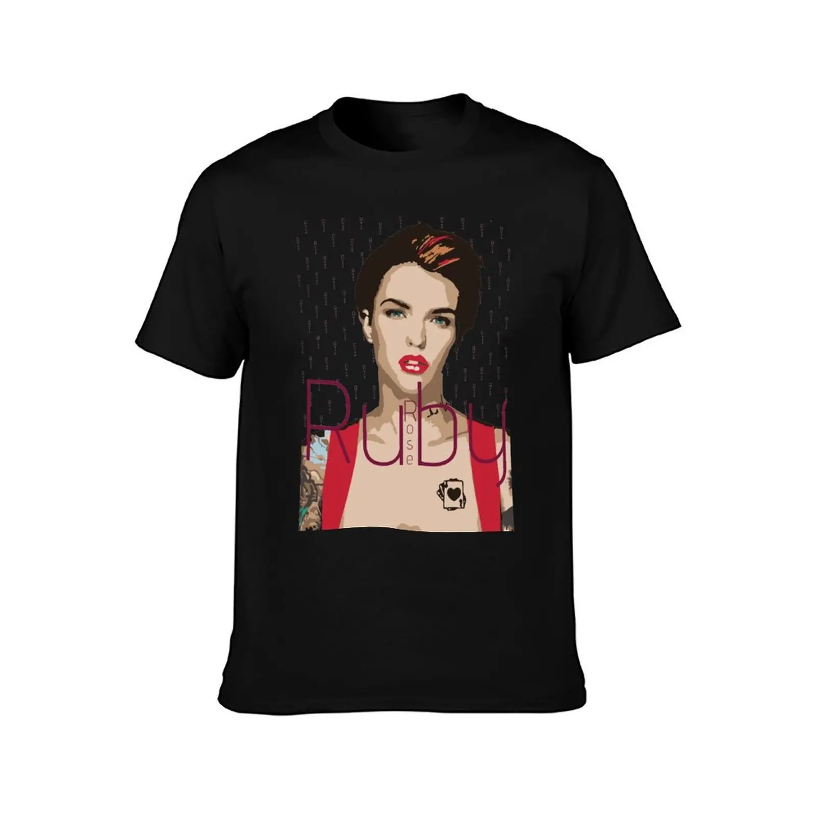 Ruby Rose/Rose T-Shirt man t shirts high quality luxury brand T-Shirt