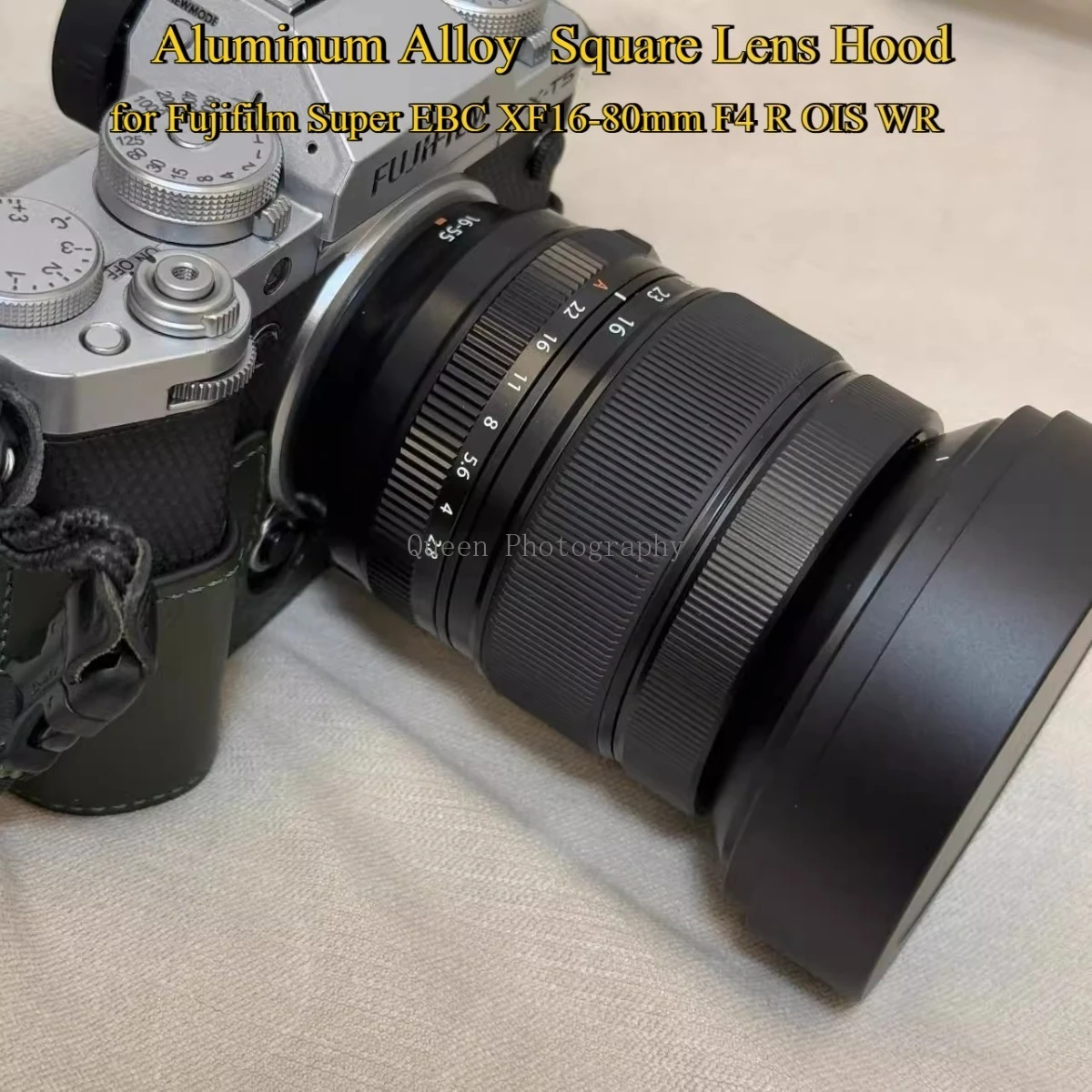 

Металлическая квадратная бленда Ayonet из алюминиевого сплава с металлической крышкой для Fujifilm Super EBC XF16-80mm F4 R OIS WR, аксессуары для камеры