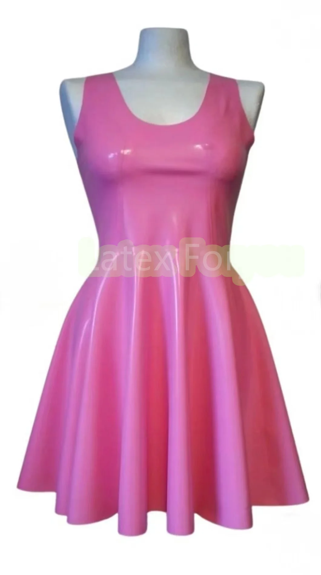 Handmade 100% Natural Latex Dress for Women Sleeveless Latex Swing Dress Gift For Her Evening Dress Elegant Customized