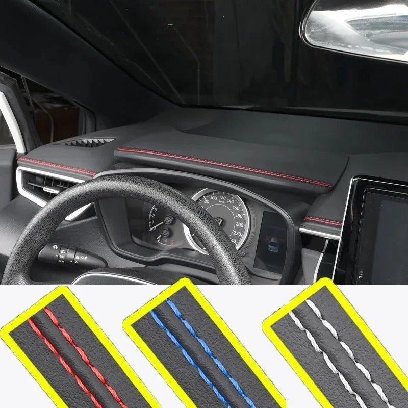 

Car DIY Flexible Door Gap Strip Decoration Braid Strip Dashboard Sticker 50/200/800cm Universal PU Leather For BMW For Benz