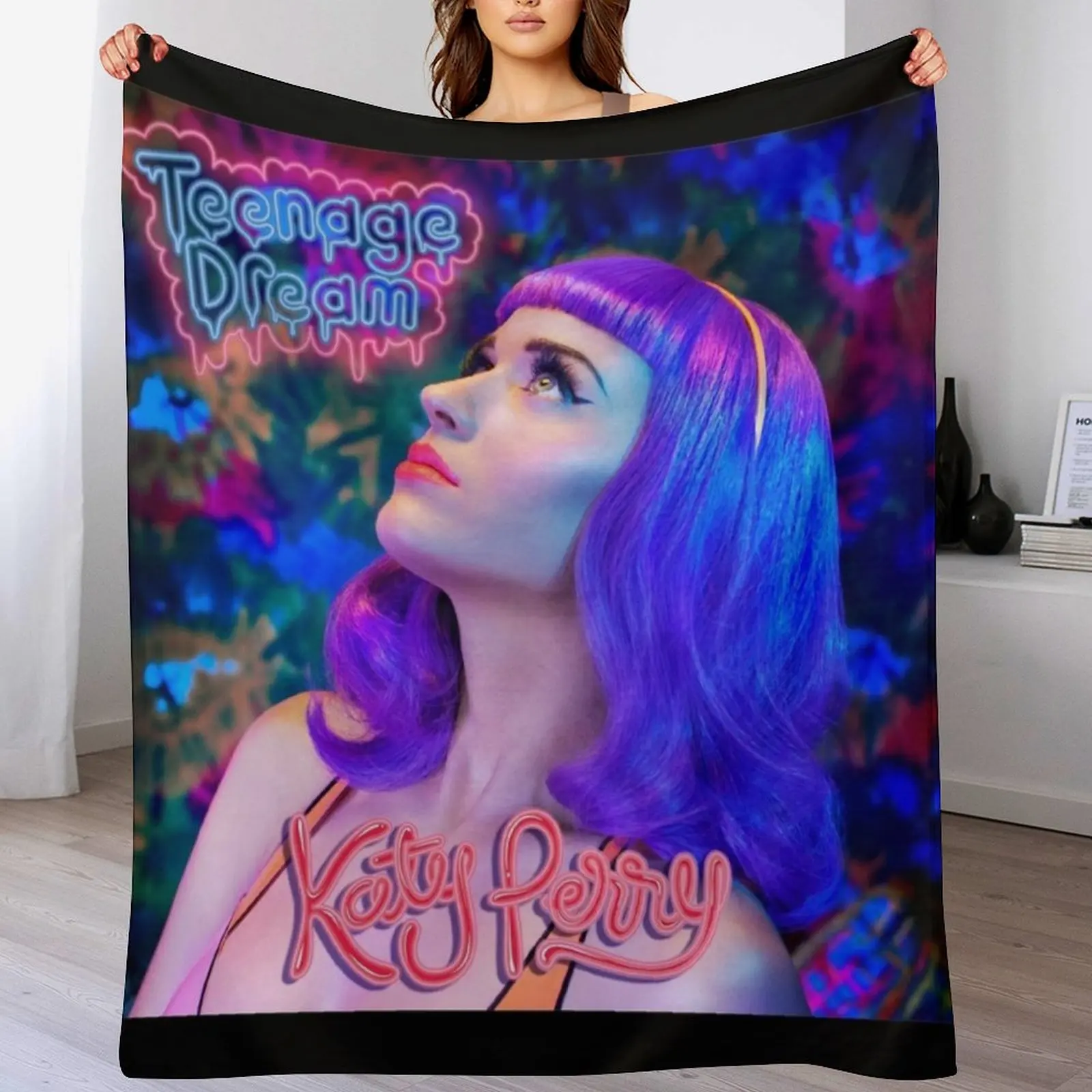 Katy Perry teenage dream 2 Throw Blanket Thermal Hairys Decorative Beds Blankets