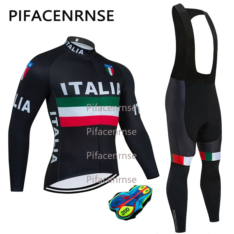 

Winter 2027 Long Cycling Jersey Bike Jacket Maillot Pants Set UAE Team Ropa Ciclismo Thermal Fleece Bicycle Clothing