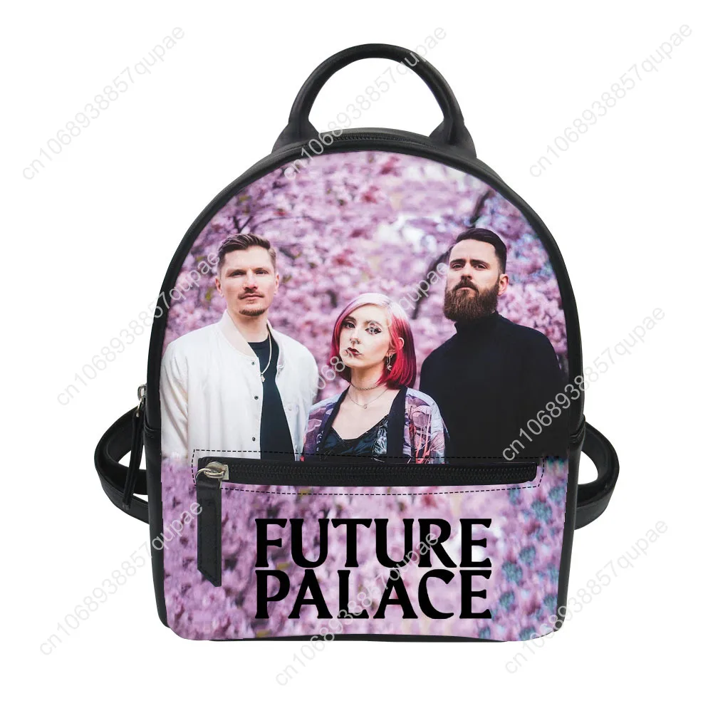 Future Palace Rock Band Custom Backpack Purse Women Carter Schoolbags Double Shoulder Bag Mini Daypack Leather Travel Bag