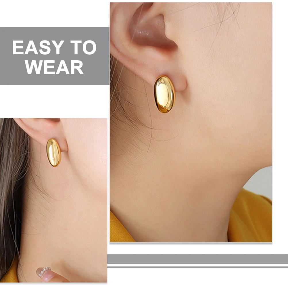 

Retro Steel Golden Color Stud for Girls Daily Earrings Stud Earrings For Women For Women Party Wedding Gifts