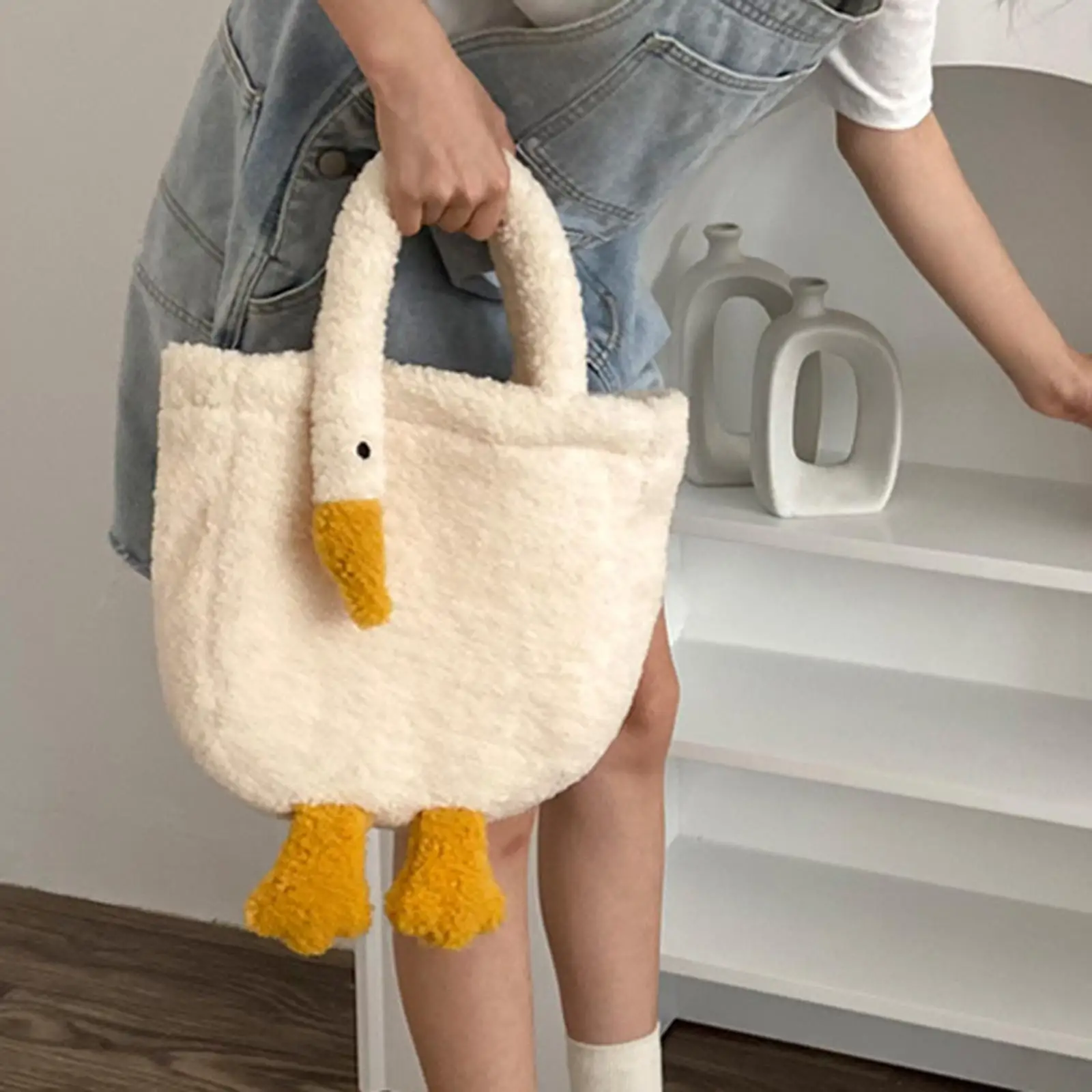 Women s Shoulder Bag Goose Shaped Girl Purse Messenger Tote without strap