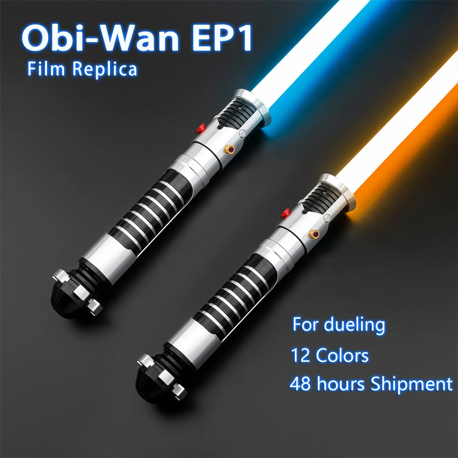 

TXQSABER Jedi Obi-Wan EP1 Lightsaber Metal Hilt Heavy Dueling RGB Proffie 2.2 Light Sword SNV4 Neo Pixel Laser Cosplay Gift