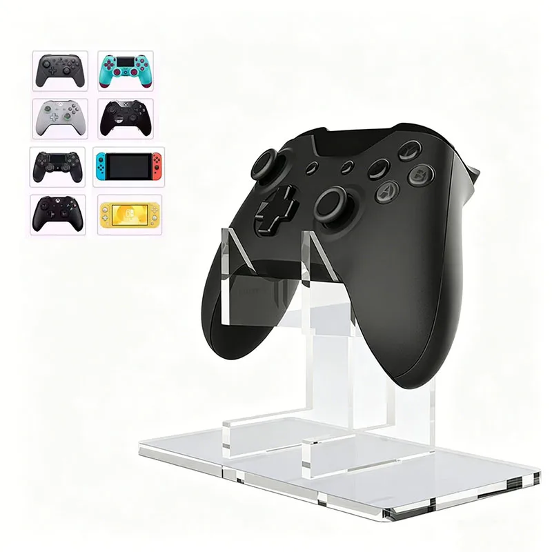 Universal Gamepad Holder for PS3/PS4/PS5/Xbox Vertical Game Controller Display Rack Acrylic Stand for Playstation 3 4 5 Joypad