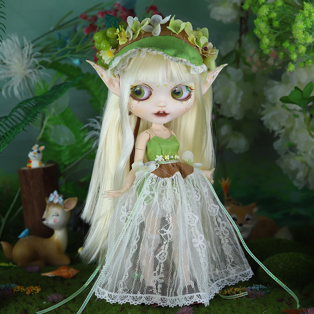 ICY DBS Blyth Pop 1/6 Joint 30 cm Handgeschilderde Set Elf Oor Set Pop BJD Speelgoed Mode Cadeau