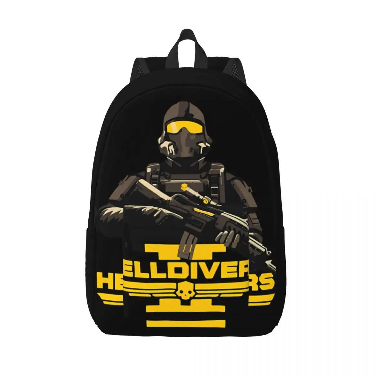 Back To School Gift Outstanding Retro Washable Knapsack Helldivers 2 Personalised Office Staff Bookbag For Work Office