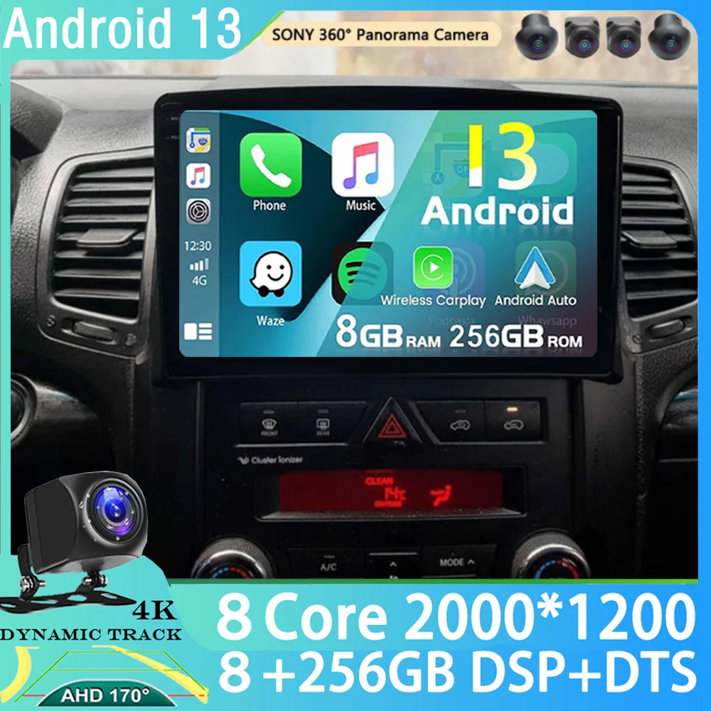 

Android 13 For Kia Sorento 2 XM 2009-2012 2K QLED Android Car Radio Multimedia Video Player BT AI Voice CarPlay Head Unit Stereo