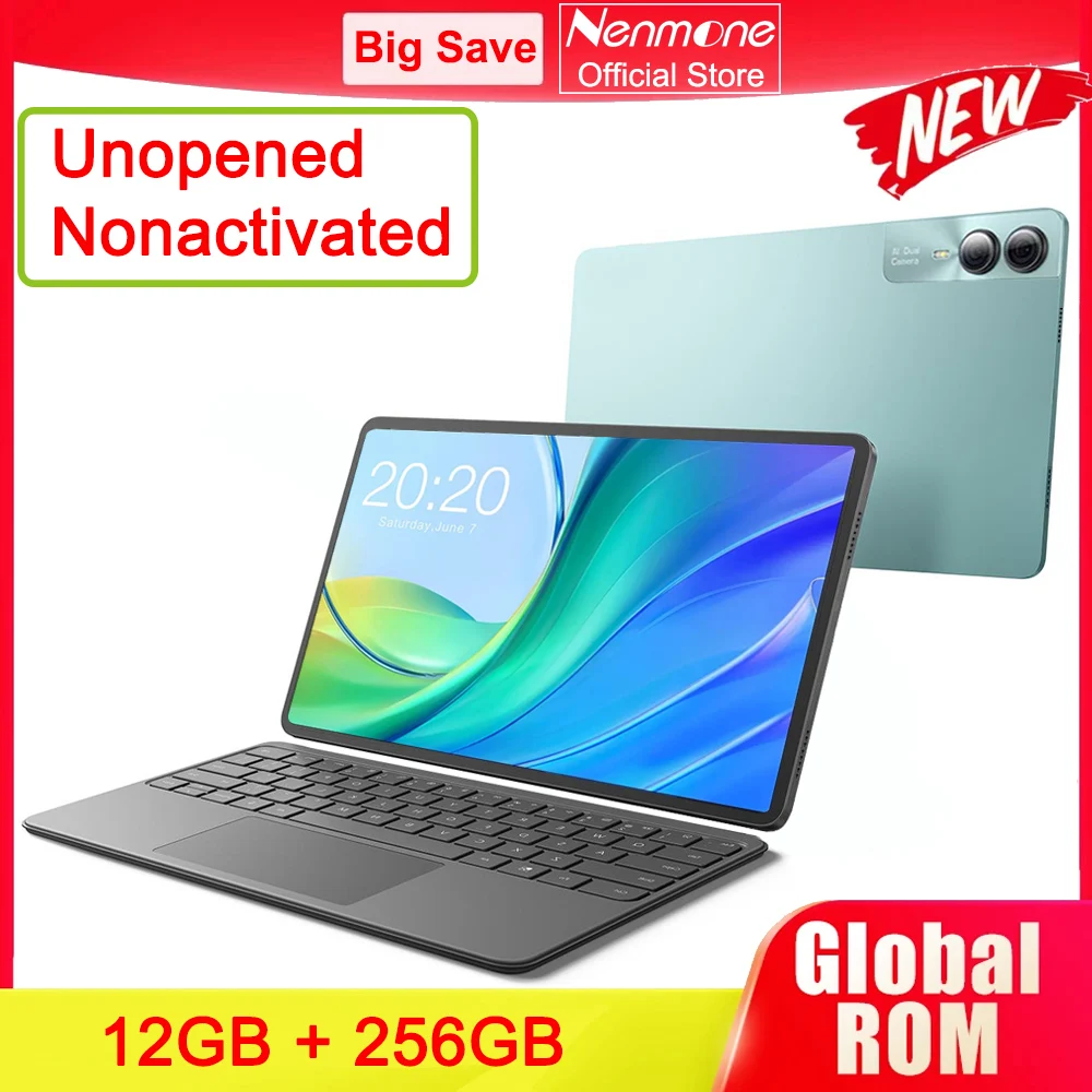 2025 Globale Version Ungeöffnetes Tablet Android 14 12 GB 256 GB 10,95 Zoll 8200 mAh 4G Dual-SIM-Telefonanruf GPS Bluetooth WPS Tablet 11