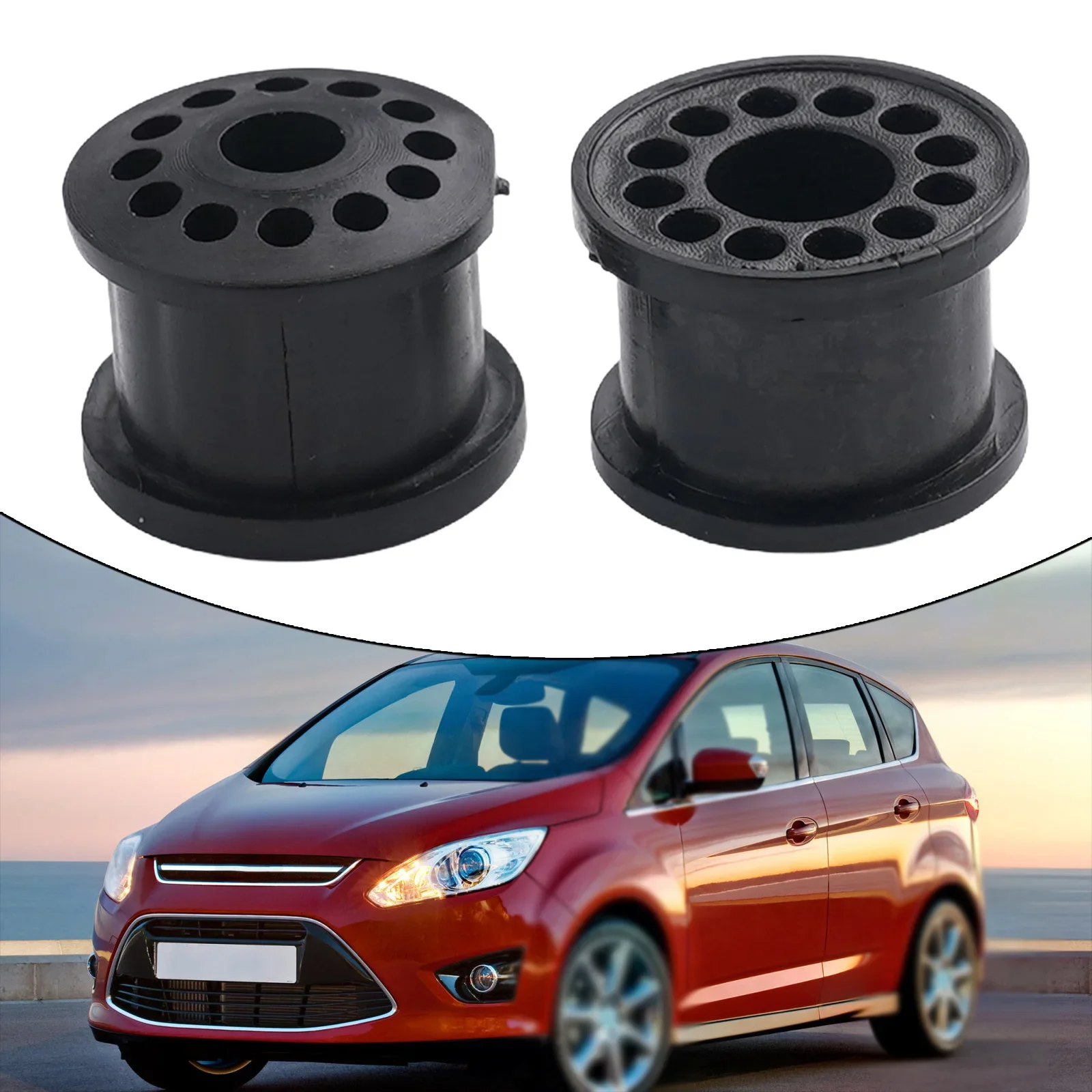 2Pcs Car Gear Shift Cable Bushing For Ford For Focus For Fiesta OEM Number 4S6P7412AA Transmission Parts Automobiles Accessories