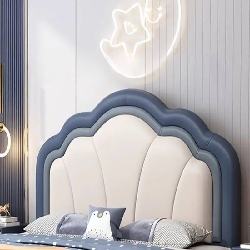 سرير أطفال أبيض بسيط وبسيط وفاخر وآمن بتصميم عصري للأطفال سرير أطفال فردي مخصص خشبي Lettino Per Bambini Furniture